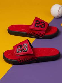 Men's Thick Sole Anti-Slip Open Toe Slippers, Outdoor Sports Sandals, Relaxing & Comfortable - 紅色 - 查看 3