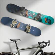 Horizontal Snowboard Wall Mount Clips Snowboard Wall Rack Snowboard Mount Storage Snowboard Display Wall Mount For Room, Garage - Multicolor - View 6