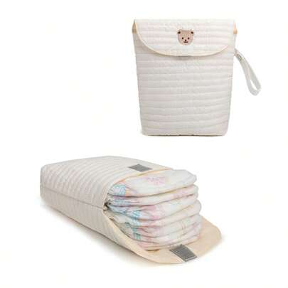 Waterproof Baby Diaper Storage Bag Portable Diaper Organizer For Baby Clothes, Diapers, Wet Wipes, Outdoorsbaby Shower Family Decorations Gifts