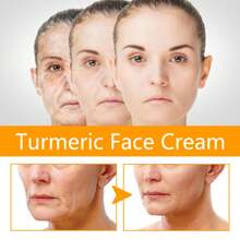 1pc/5pcs Turmeric Face Cream Moisturizing And Moisturizing Facial Skin Apply Massage Skin Care Face Cream - 黃色 - 查看 7