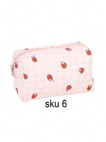 1 Stück vintage Blumenmuster weiches Kosmetiktäschchen, kreatives Design mit großer Öffnung als Kosmetik Aufbewahrungstasche - geräumig und mit geschmackvollem Reißverschluss, geeignet für Reise-Utensilien, Tischdekoration, Urlaub am Strand, Badezimmer, Schlafzimmer, großes Fassungsvermögen