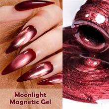Valentines Cat Eye Gel Nail Polish Set, 7ml Moonlight Magnetic Cateye Gel Polish, Autumn Winter Jelly Maillard Color Cateye Gel With Magnet Stick Included, Semi Permanent UV Gel Soak Off Nail Art Varnish For Valentines Decor Manicure Kit With Box Nail Art DIY Gift For Women - 彩色 - 查看 9
