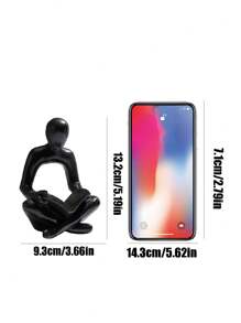 1pc Abstract Human Reading Statue Resin Sculpture, Suitable For Office Decoration, Graduation Decoration, Bedroom Decor, Birthday Gift, Room Decoration, Teacher Gift, Mother's Day Gift - White - View 5