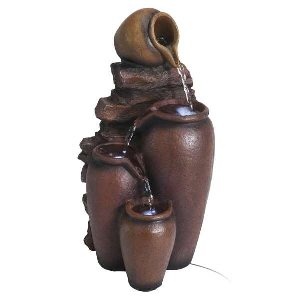 Well Home Wellhome Anfora Design Fountain With LED Lights 23x21x41cm Free Shipping In 24/48h