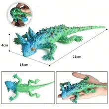 1 pieza Juguete de apretar antiestrés compacto y de moda, juguete de gel suave de TPR creativo, modelos realistas de animales como pez globo, calamar, rana, ratón, oruga, serpiente, adecuado para cumpleaños, Halloween, fiesta de bromas divertidas