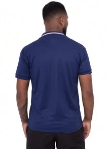 Men Polo Shirts - 藍色 - 查看 3