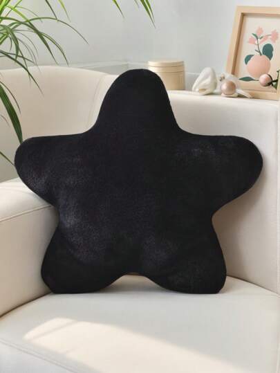 11.81"/15.74" Cute Star Plush Throw Pillow, Soft Faux Fur Material Cushion, Christmas Decoration For Sofa, Bedroom And Living Room, Great Christmas Gift For Family And Friends