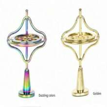 Metal Gyroscope Anti-Gravity Decompression Toy, Rotational Blackmagic Technology Balance Mechanism - Multicolor - View 8