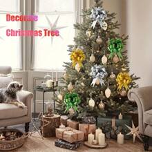 16pcs Large Christmas Pull Bows 8 Colors Ribbon Bows Perfect For Gift Box And Bag Wrapping, Basket Decoration, Christmas Tree Decor, Weddings, Birthdays Parties, Thanksgiving, New Year, Valentine's Day, Mother's Day, Father's Day Valentine's Day - Mixed Colors - View 8