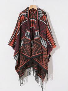 1pc Diamond Grid Geometric Pattern Plaid Casual Street-Style Retro Design - Multicolor - View 5