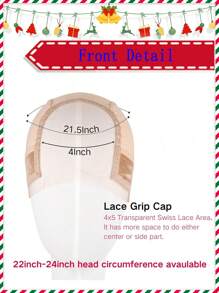 4*5Inch Lace Parting Max Wig Cap Wig Grip Cap - Wig Tools - Adjustable, Non-Slip, Transparent 4x5 Headband With Ear Cut-Outs For Comfortable, Glue-Free Wig Placement And GripFleece Technology For Secure Hold - Multicolor - View 8
