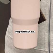 谨此声明，Hydroflask 禁止使用贴纸 - 有趣的互联网流行文化引言贴花，俏皮的自尊短语，千禧一代的讽刺礼物，学校用品，返校 - 彩色 - 查看 6