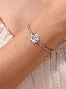 1 PC 925 Sterling Silver Loving Pendant Charm Pendant Ball Suitable For Bracelets DIY Women's Jewelry