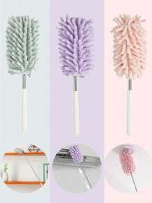 Solid Color Desktop Sweeping Telescopic Dust Brush Dust Collector, Car Dust Collector, Water Absorbing - Multicolor - View 1