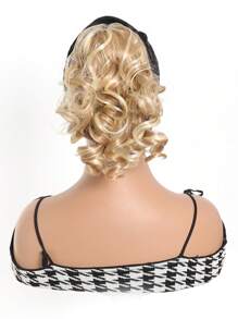 Women's Elegant Curly Wave Ponytail Clip-In Hair Extensions, Synthetic Material, Versatile Style, Suitable For Everyone - Daily Use Hair Accessories Christmas Gift - Multicolor - View 16