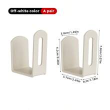 2 pièces Support de couvercle de pot en plastique, support mural pour couvercle de pot sans perçage requis, idéal pour ranger les couvercles de casserole, les planches à découper, les poêles, les fournitures de rangement de cuisine
