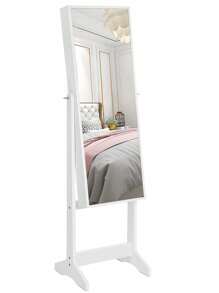 SONGMICS Joyero, regalo del Día de San Valentín, almacenamiento para dormitorio universitario, Regalo de Navidad - Blanco - Ver 5