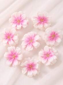 50 件/20 件人造樱花头人造花婚礼派对鞋帽 DIY 花环装饰，散装迷你花朵工艺品人造花头 - 彩色 - 查看 13