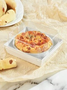 5 件/10 件/20 件甜点盒，带透明盖子熟食盒，防油牛皮纸，白色粉色牛皮纸烘焙盒，非常适合饼干、马卡龙、蛋糕、三明治，适合婚礼、派对和特殊场合 - 彩色 - 查看 8