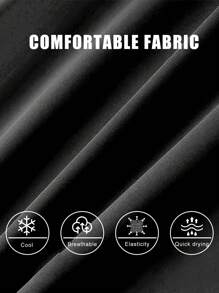 Quần dài nam 7/8 có dây rút, nhanh khô, co giãn, màu trơn, có túi khóa kéo, thích hợp cho thể thao và tập luyện, thiết kế phản quang, thích hợp cho mùa xuân. - màu đen - Xem 7