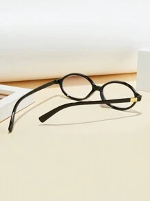 1 pieza/2 piezas/3 piezas Gafas de marco ovalado nuevas de 2025 para hombres, bisagras de metal, clásicas y versátiles, adecuadas para estudiantes, oficina, computadora, uso de teléfono