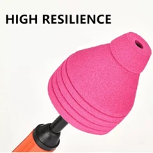 Toilet Plunger High Pressure Toilet Air Drain Unblocker Blockage Remover Tools ~ - Orange - View 7