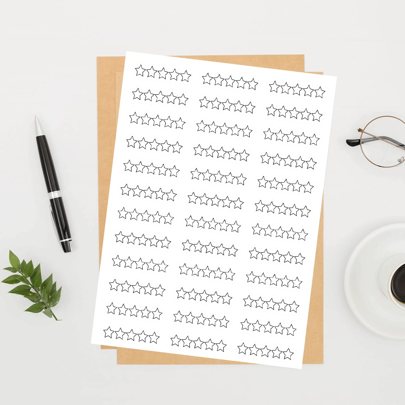 2 Pcs Star Rating Planner Stickers, Book Ratings Planner Stickers, Book Review Stickers, Reading Stickers, Bookish Gifts, Christmas Gifts For Book Lovers Back To School School Supplies
