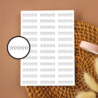 2 Pcs Star Rating Planner Stickers, Book Ratings Planner Stickers, Book Review Stickers, Reading Stickers, Bookish Gifts, Christmas Gifts For Book Lovers Back To School