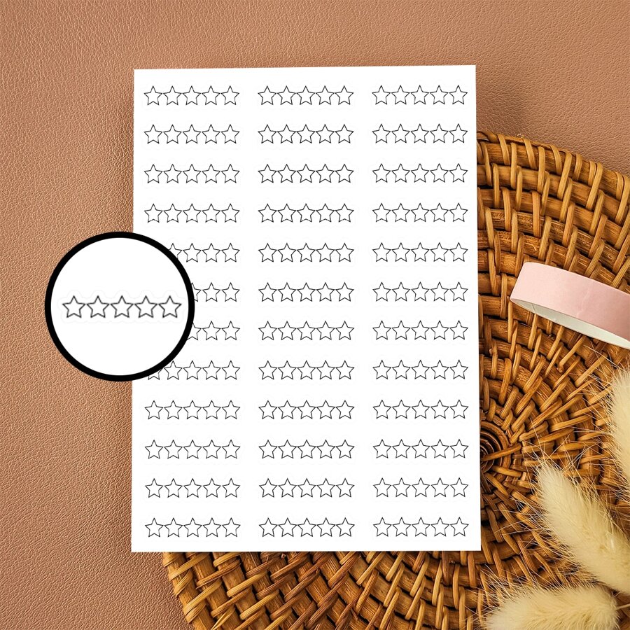 2 张星级评分计划贴纸、图书评分计划贴纸、图书评论贴纸、阅读贴纸、书籍礼物、书迷的圣诞礼物 - 彩色 - 查看 1