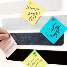 5/3/1pc Message Board, Felt Pin Board Bar Strips, Bulletin Board For Offices Home Wall Decoration, Notice Board Self Adhesive Bulletin Board Strips Pins For Paste Notes, Photos Gifts Birthday Graduation