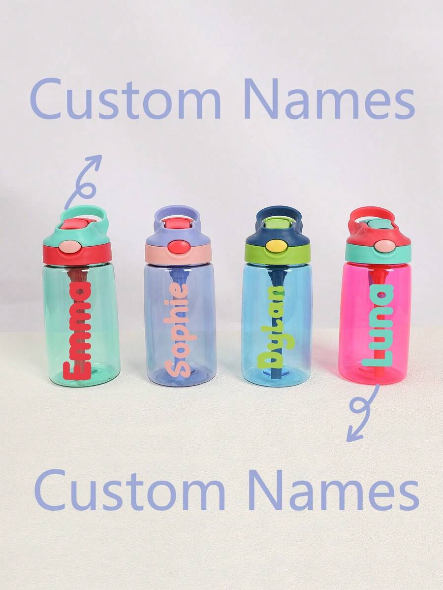 Personalized Name Water Bottles, Water Bottles, Party Favors, Sports Water Bottles, Cups, Custom Names Water Bottle, Personalized Name 17Oz Bottle, Personalized, Sippy Cups, Party Favors, Party, Favors Birthday, Home Refresh,Home & Living,Christmas Home Atmosphere,Souvenirs - Multicolor - View 1