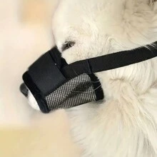 1 pièce Muselière pour chien noire, anti-morsure anti-aboiement, permet de boire de l'eau et de manger, masque de muselière pour chiens de taille moyenne et petite comme le golden retriever et le caniche