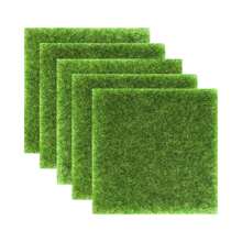 15 厘米 X 15 厘米人造苔藓草坪人造苔藓地衣多肉植物微观世界 DIY 植绒草垫苔藓装饰材料最佳礼物 - 綠色 - 查看 13