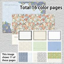 1pc,A5, Morris Art Hardcover Vintage Note Pads-256pages,Hand-Drawn Coloring Pages, Classic Design Color Pages Thick Book,Laser Foil Stamped Diary, Sticky Notes, Perfect Gift,Travel Diary,Back To School - Multicolor - View 8
