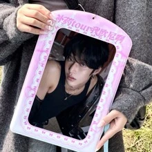 1 个超大照片卡夹，偶像演唱会粉丝见面会海报卡夹，偶像摄影展，K-POP 偶像 A4 照片展示