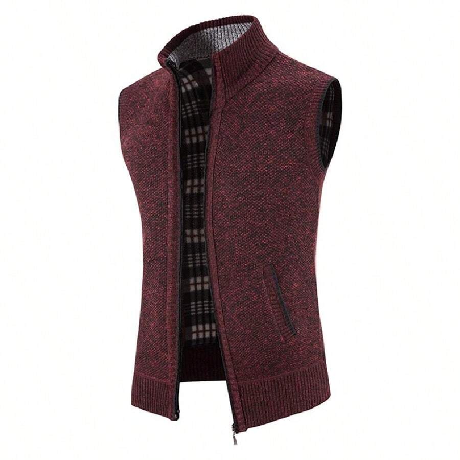 Men Vests - Burgund - Zobacz 1