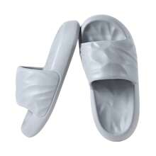 Unisex Cloud Slippers Soft Gradient HouseSlippers For Women And Men Comfy Non-SlipQuick Drying Thick Sole Bathroom ShowerShoes Indoor Outdoor - 灰色 - 查看 1