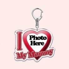 Personalized Keychain With Text "I Love My Boyfriend/Girlfriend/Wife/Hubby/Hot Mama/Dad/King/Queen/Idol/Baby/Family" As Gift - Multicolor - View 17