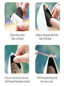 2pcs Ladies' High Heel Shoe Laces, Adjustable Anti-Loose Decoration Laces, Black, Fashionable & Flexible Detachable Loose Proof Laces, Shoe Accessory For Women's High Heeled Shoes