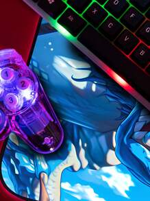 Mouse Pad Gamer p/ Desktop Borda Costurada Estampas Diversos Animes AI 3