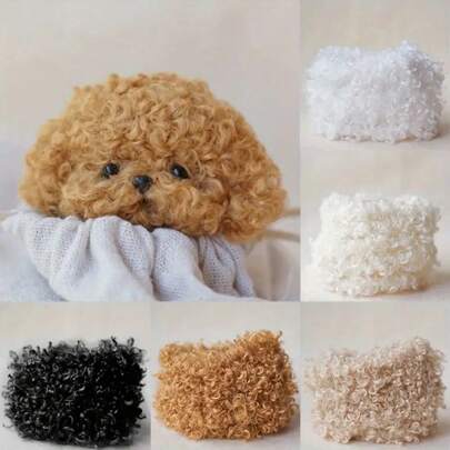 2/5件装超值装毛根动物造型，超粗卷曲毛绒扭扭棒，每根39.37英寸，柔软泰迪熊面料毛根，适用于DIY手工和艺术项目，完美礼品之选