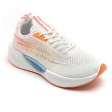 Lightweight Sports Shoe With Padded Sole And Embossed Patterns - MultiWarna - View 3