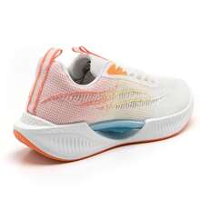 Lightweight Sports Shoe With Padded Sole And Embossed Patterns - MultiWarna - View 6