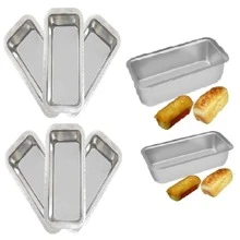 Kit 8 Formas De Pão Alta 26cm Mesmo Tamanho Assadeira Para Pão Caseiro N°2 em Alumínio Reforçado Polido