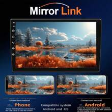 Wireless 2 Din Car Radio Multimedia Video Player With Touch Screen, USB, AUX, Bluetooth, Rear View Camera, Linux, CarPlay, Android Auto - With Rear View Camera - View 3