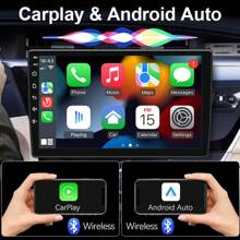 Wireless 2 Din Car Radio Multimedia Video Player With Touch Screen, USB, AUX, Bluetooth, Rear View Camera, Linux, CarPlay, Android Auto - With Rear View Camera - View 2