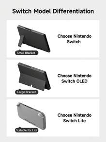 1 pieza Funda protectora con diseño de rostro sonriente negro compatible con Switch OLED/Switch NS/Lite, accesorios compatibles con la consola Switch - Negro - Ver 8