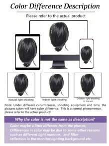 Synthetic Heat-Resistant Wig Hair Bun Messy Elastic Band Hair Bundle Coiffure Hairpiece Ladies Ponytail Scrunchy Clip Wig Christmas Holiday Wig