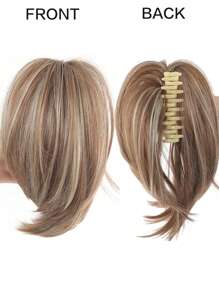 Synthetic Heat-Resistant Wig Hair Bun Messy Elastic Band Hair Bundle Coiffure Hairpiece Ladies Ponytail Scrunchy Clip Wig Christmas Holiday Wig