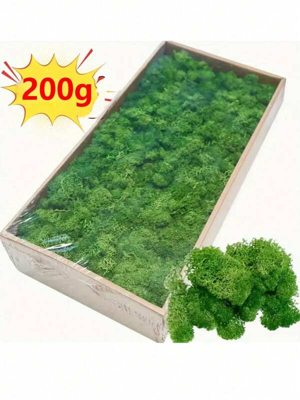 50/100/200g 人造苔藓藤蔓，可扩展且用途广泛，适用于花园装饰、景观美化和室内/室外使用，DIY 仿真苔藓草微景观布局，绿色植物草坪盆栽窗饰景观设计人造苔藓，情人节，生日毕业礼物，花园装饰，户外植物，园艺，假花